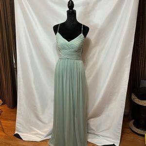 David’s Bridal Dusty Sage Gown